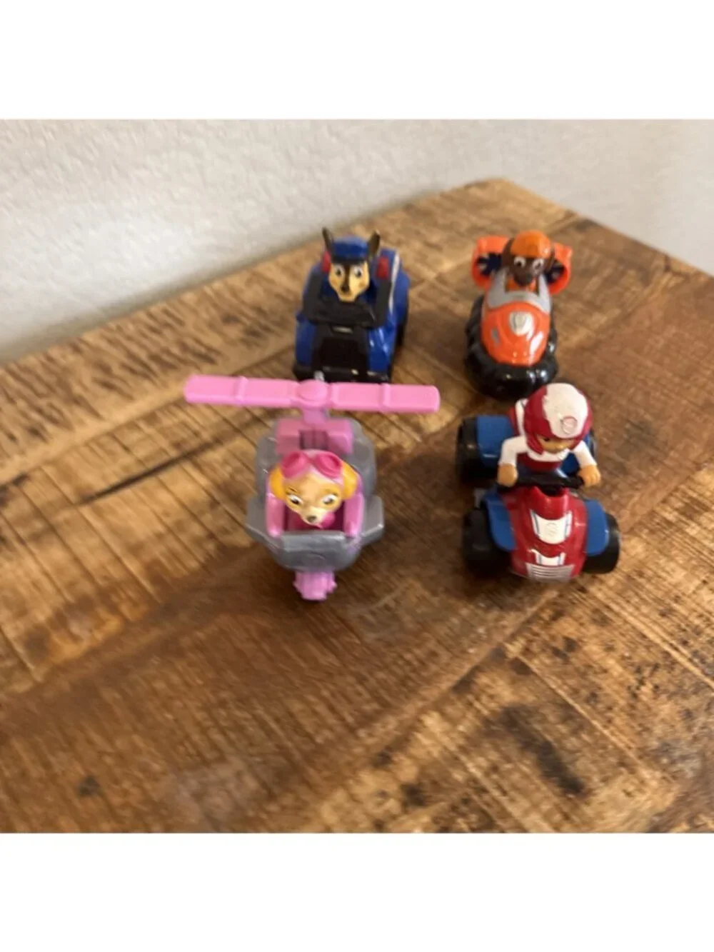 Paw Patrol Mix Lot Figures & Vehicles 4 Chase Skye Zuma Ryder Cars Helicopter